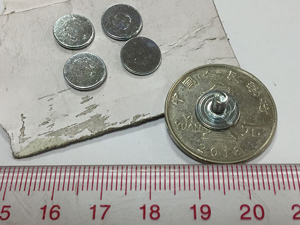 短尾平頭花釘正面